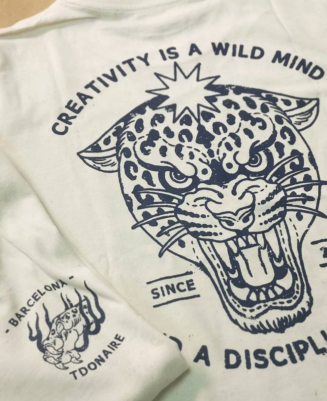 Camiseta leopardo serigrafía